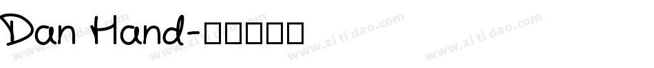 Dan Hand字体转换